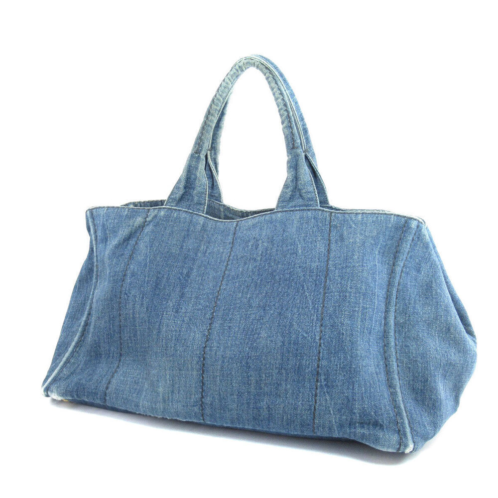 Prada Canapa Denim Bag Tote 2way Blue